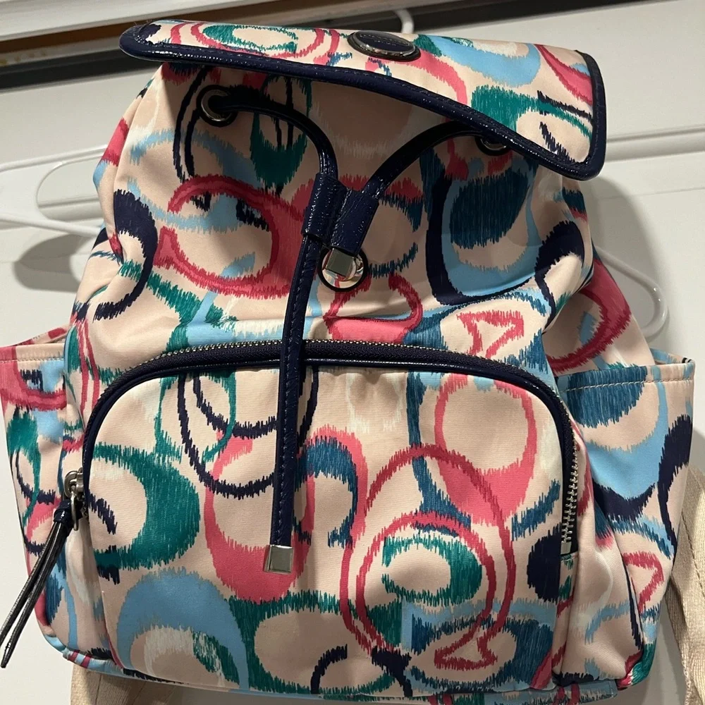 Coach Abstract Pattern Backpack - Picture 7 of 9